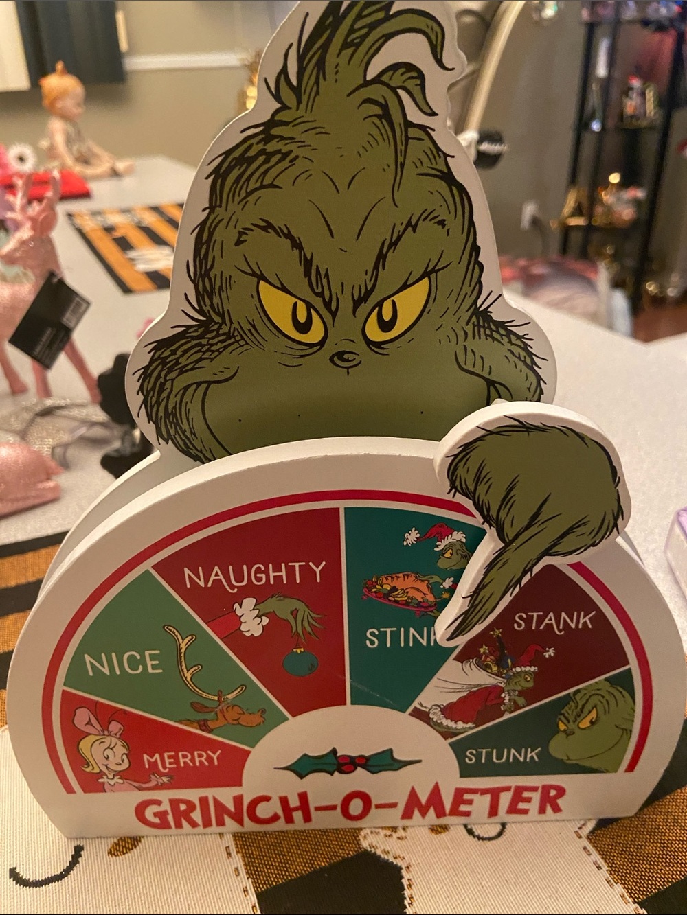 Grinch-O-Meter Holiday Party Decor – Green